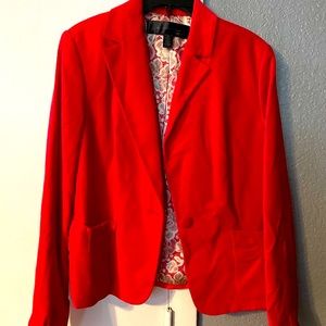 Red Apostrophe Blazer